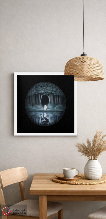 تابلو دکوراتیو آب جنگل سیاه ۱ اثر کیمرا واچنا - D2W