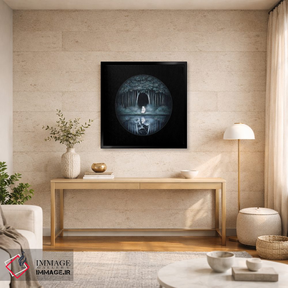 تابلو دکوراتیو آب جنگل سیاه ۱ اثر کیمرا واچنا - D3B