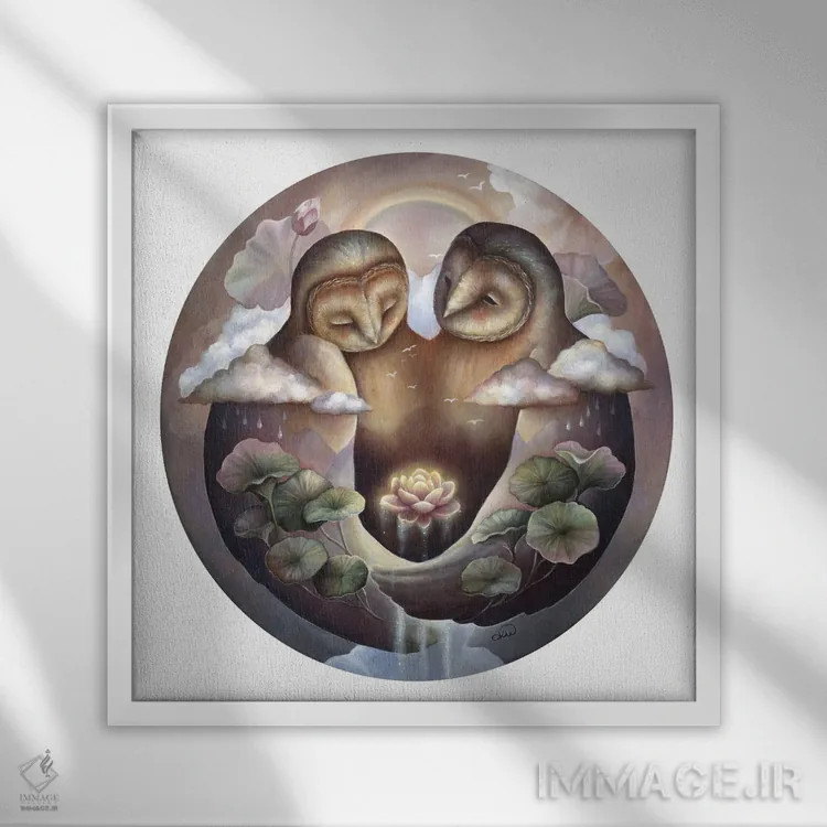 تابلو دکوراتیو پیشنهاد اثر کیمرا واچنا - نمای قابدار سفید