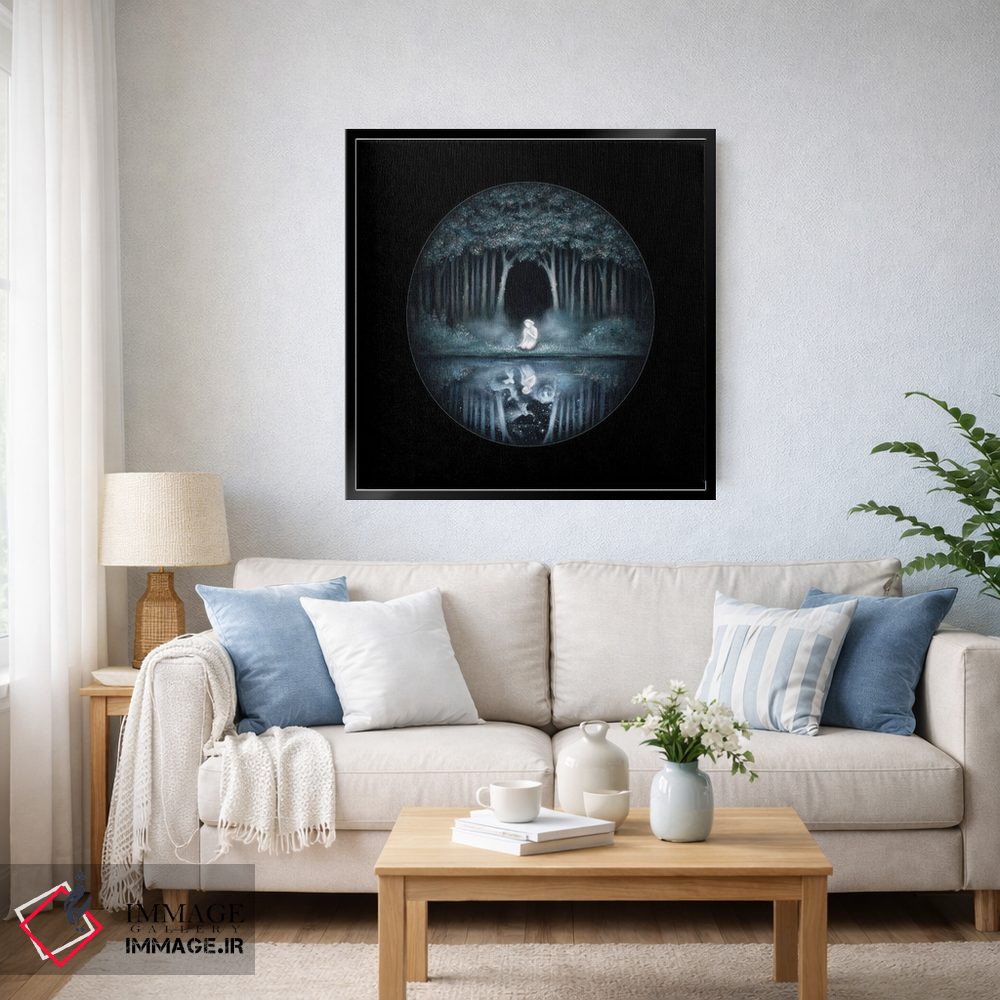 تابلو دکوراتیو آب جنگل سیاه ۱ اثر کیمرا واچنا - D5B