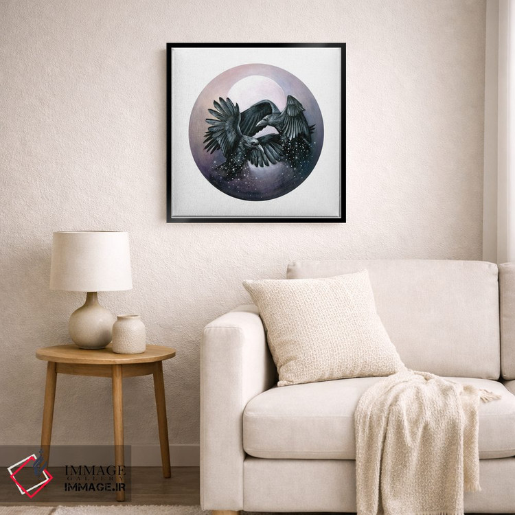 تابلو دکوراتیو کلاغ های غبار ستاره اثر کیمرا واچنا - D6B