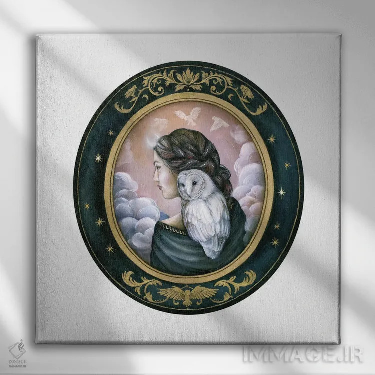 تابلو دکوراتیو در انتظار شب هستیم اثر کیمرا واچنا - نمای روبهرو روی دیوار