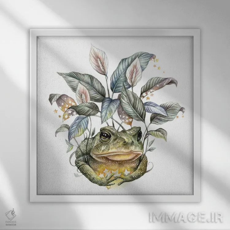 تابلو دکوراتیو گردآورنده اثر کیمرا واچنا - نمای قابدار سفید