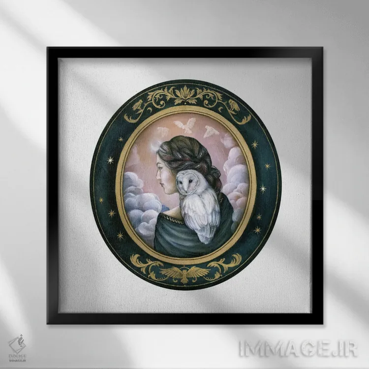 تابلو دکوراتیو در انتظار شب هستیم اثر کیمرا واچنا - نمای قابدار مشکی