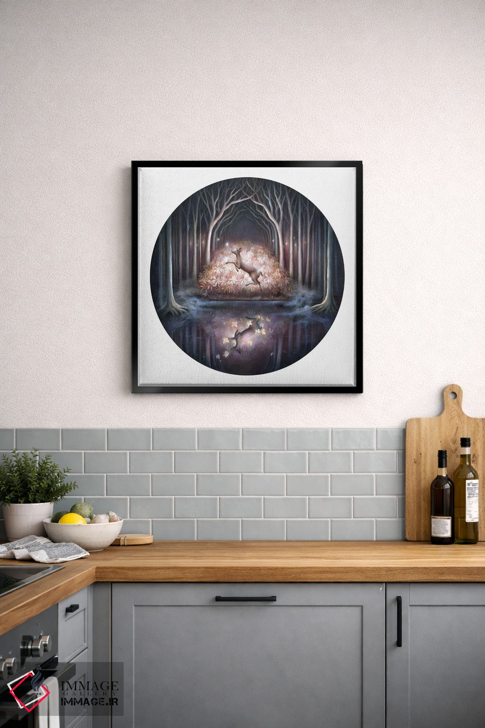 تابلو دکوراتیو آب جنگل سیاه ۲ اثر کیمرا واچنا - D4B