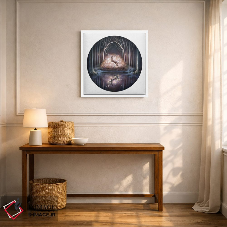 تابلو دکوراتیو آب جنگل سیاه ۲ اثر کیمرا واچنا - D5W
