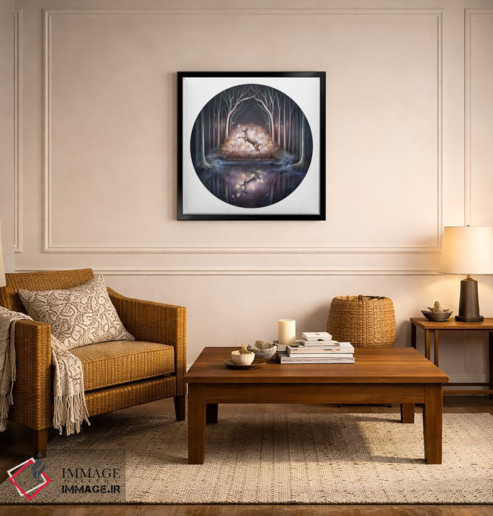 تابلو دکوراتیو آب جنگل سیاه ۲ اثر کیمرا واچنا - D6B