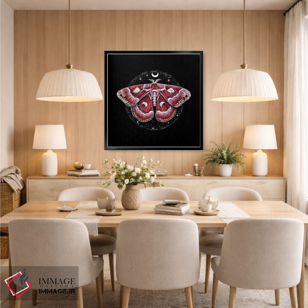 تابلو دکوراتیو پروانه موجودات کیهانی اثر کیمرا واچنا - D5B