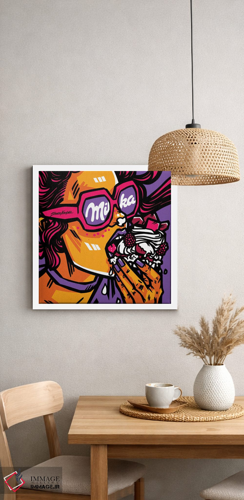 تابلو دکوراتیو شکلات میلکا اثر ساندرا کوالسکی - D1W