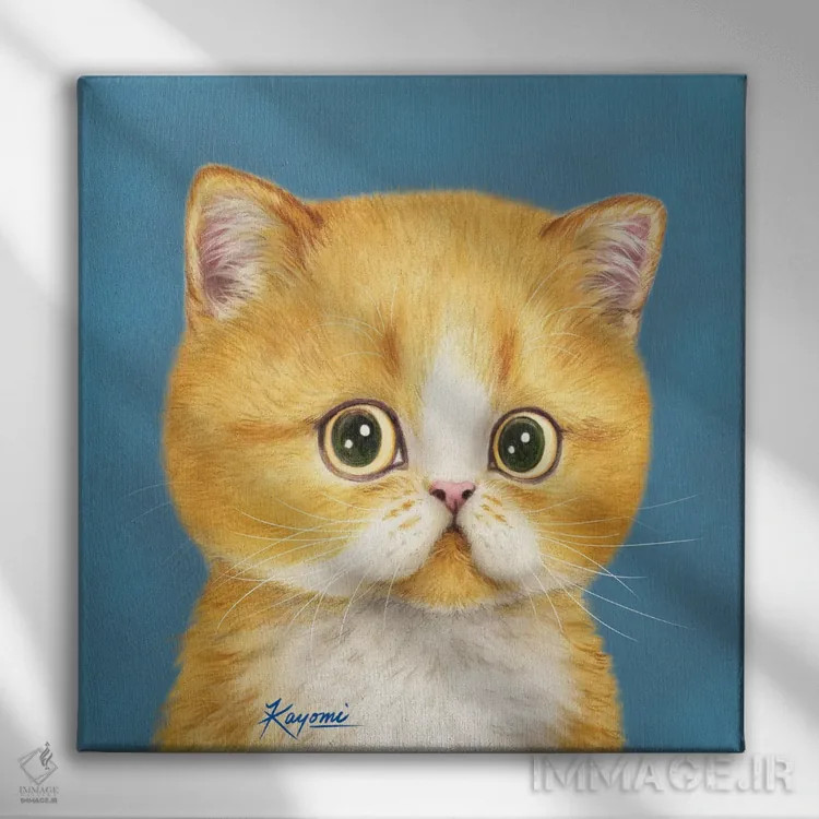 تابلو دکوراتیو ۳۶۵ روز با گربه ها: ۱۵ اثر کایومی هارای - نمای روبهرو روی دیوار