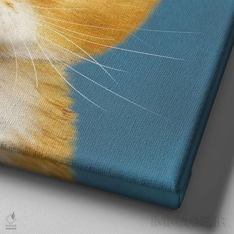 تابلو دکوراتیو ۳۶۵ روز با گربه ها: ۱۵ اثر کایومی هارای - نمای نزدیک بافت بوم