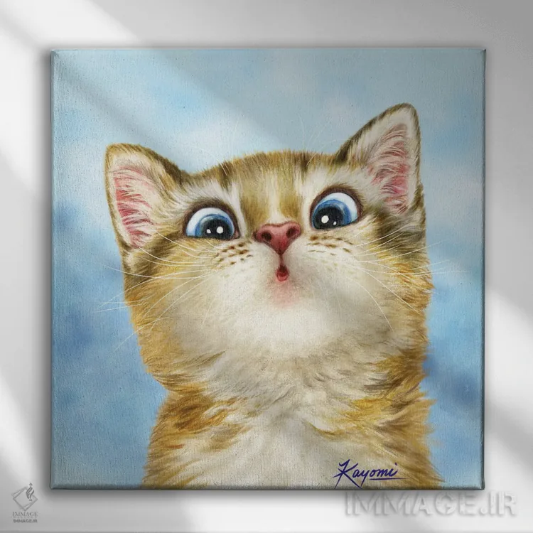 تابلو دکوراتیو ۳۶۵ روز با گربه ها: ۱۷ اثر کایومی هارای - نمای روبهرو روی دیوار