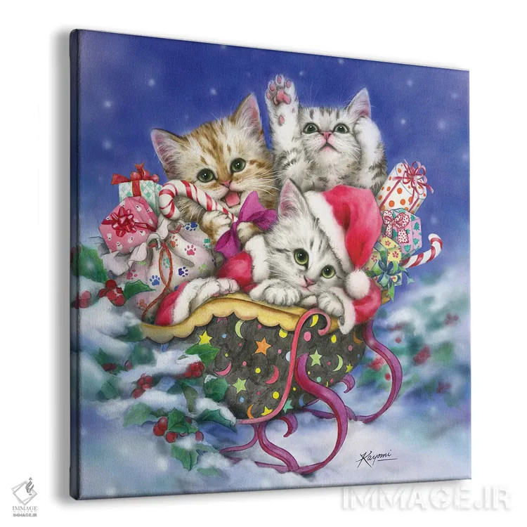 تابلو دکوراتیو هدیه کریسمس اثر کایومی هارای - نمای پرسپکتیو محصول