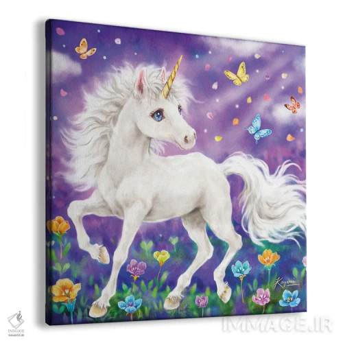 تابلو دکوراتیو رویاهای پروانه ای اثر کایومی هارای - نمای پرسپکتیو محصول