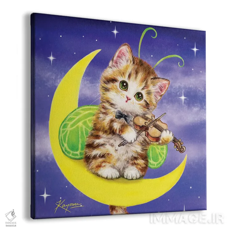 تابلو دکوراتیو ملودی جیرجیرک اثر کایومی هارای - نمای پرسپکتیو محصول