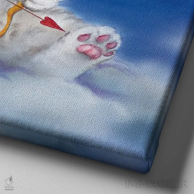 تابلو دکوراتیو کوپیدو اثر کایومی هارای - نمای نزدیک بافت بوم