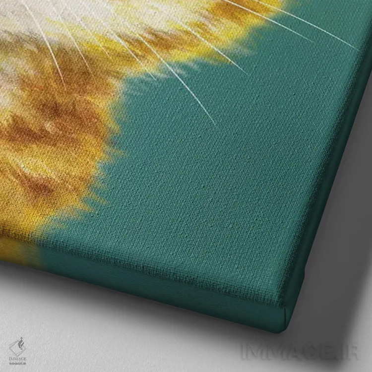 تابلو دکوراتیو ۳۶۵ روز با گربه ها: ۴۵ اثر کایومی هارای - نمای نزدیک بافت بوم