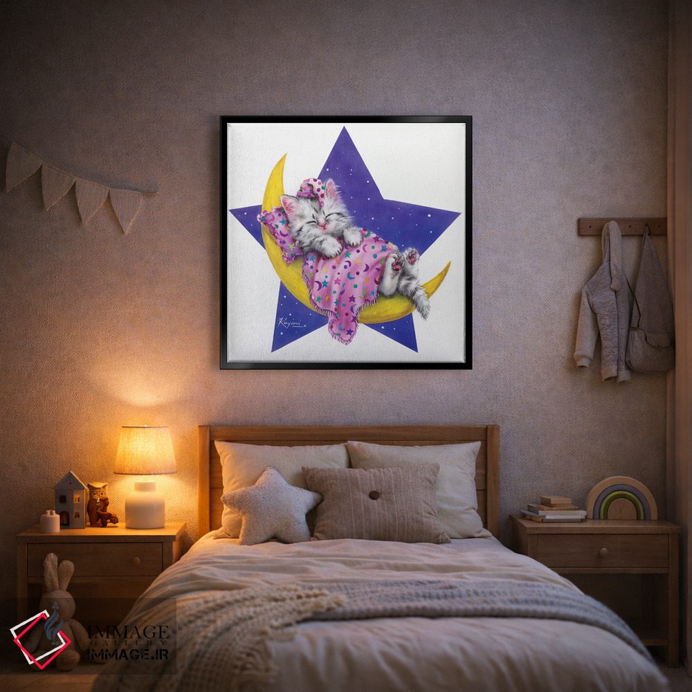 تابلو دکوراتیو تخت ماه اثر کایومی هارای - D2B