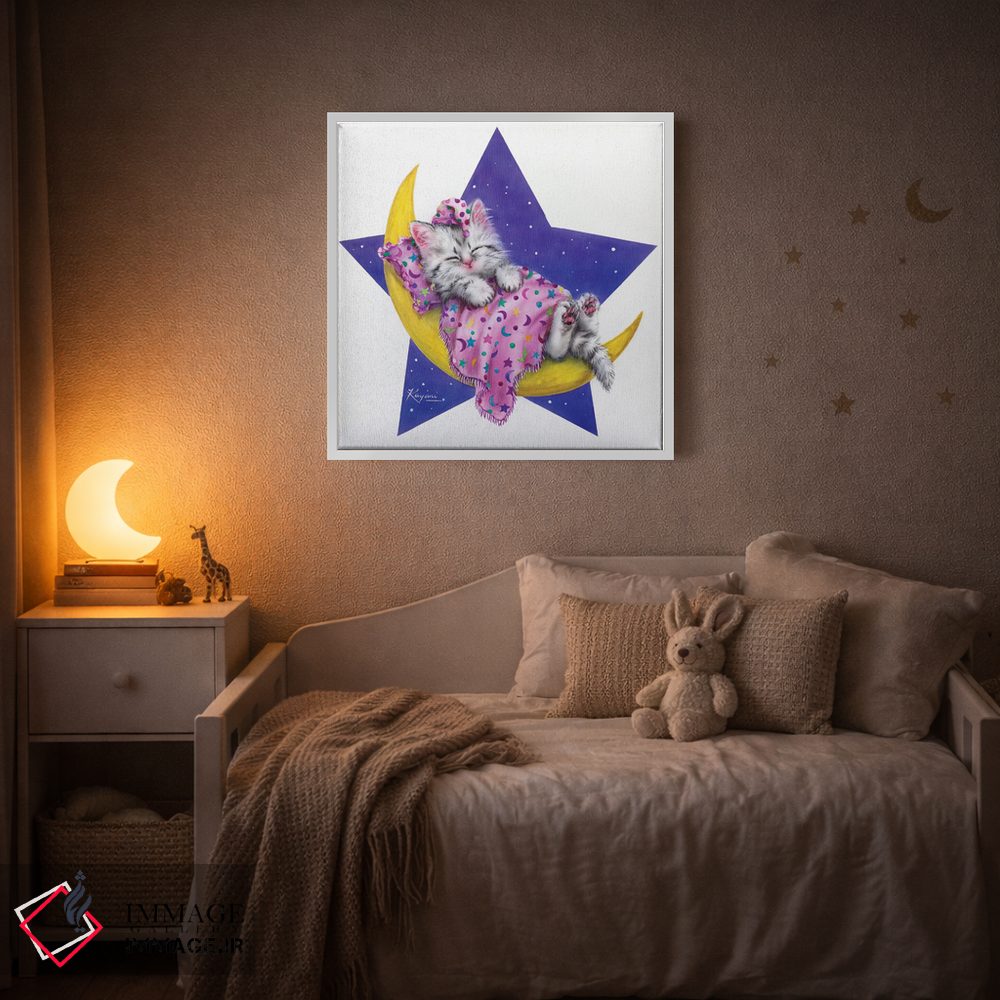 تابلو دکوراتیو تخت ماه اثر کایومی هارای - D4W