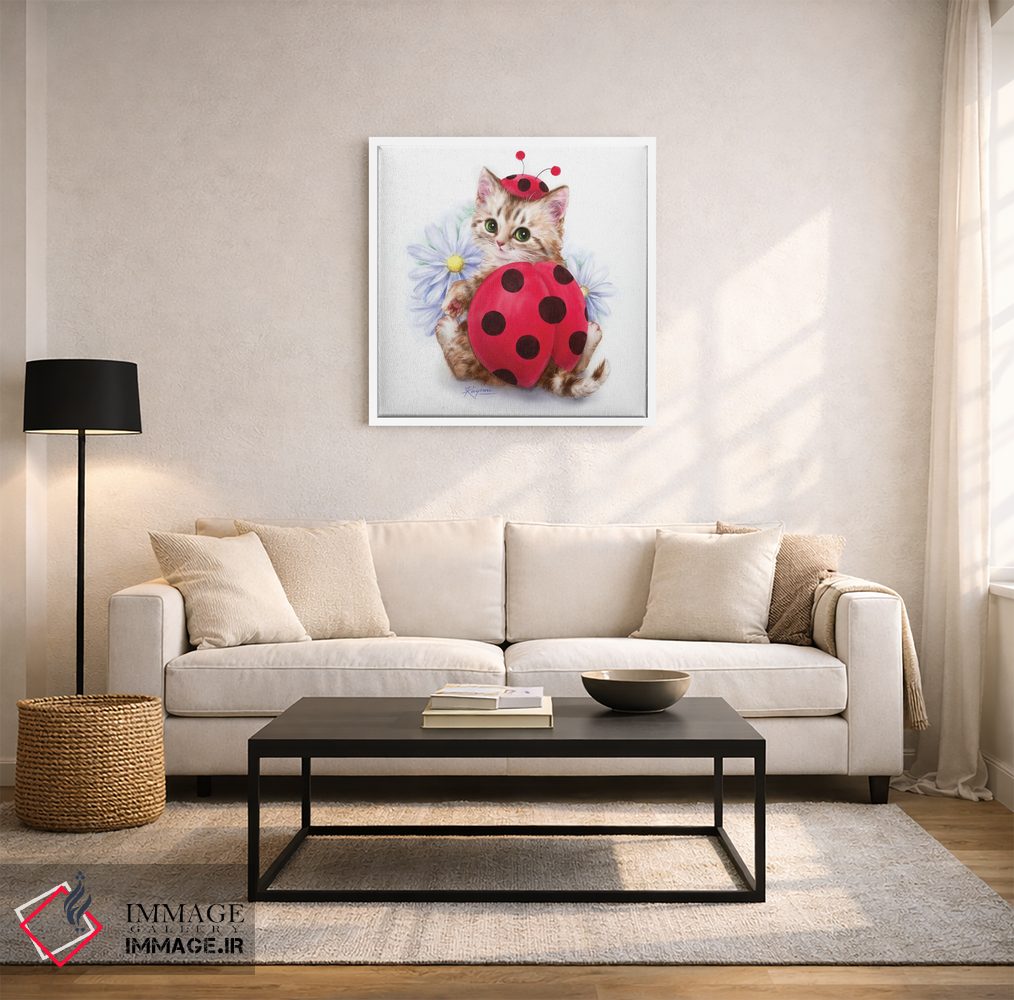 تابلو دکوراتیو بانوی سرخ پوش اثر کایومی هارای - D3W