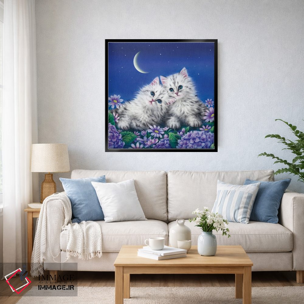 تابلو دکوراتیو قرار عاشقانه زیر مهتاب اثر کایومی هارای - D6B