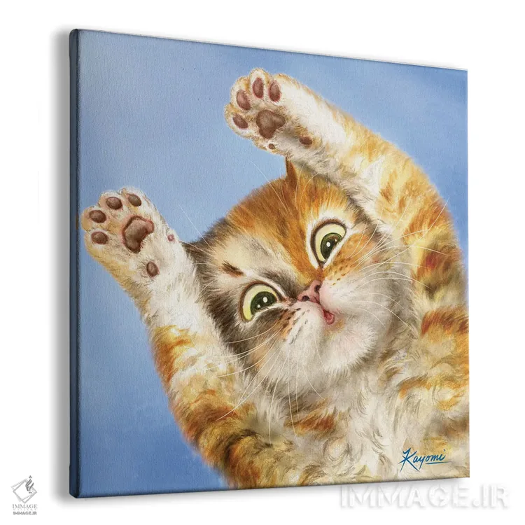 تابلو دکوراتیو ۳۶۵ روز با گربه ها: ۵۵ اثر کایومی هارای - نمای پرسپکتیو محصول