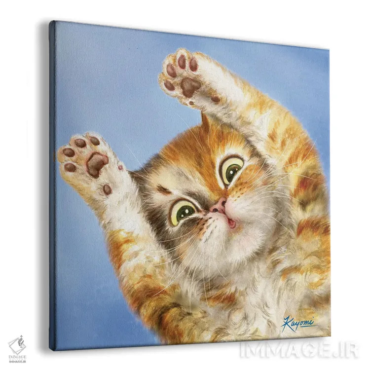 تابلو دکوراتیو ۳۶۵ روز با گربه ها: ۵۵ اثر کایومی هارای - نمای پرسپکتیو محصول