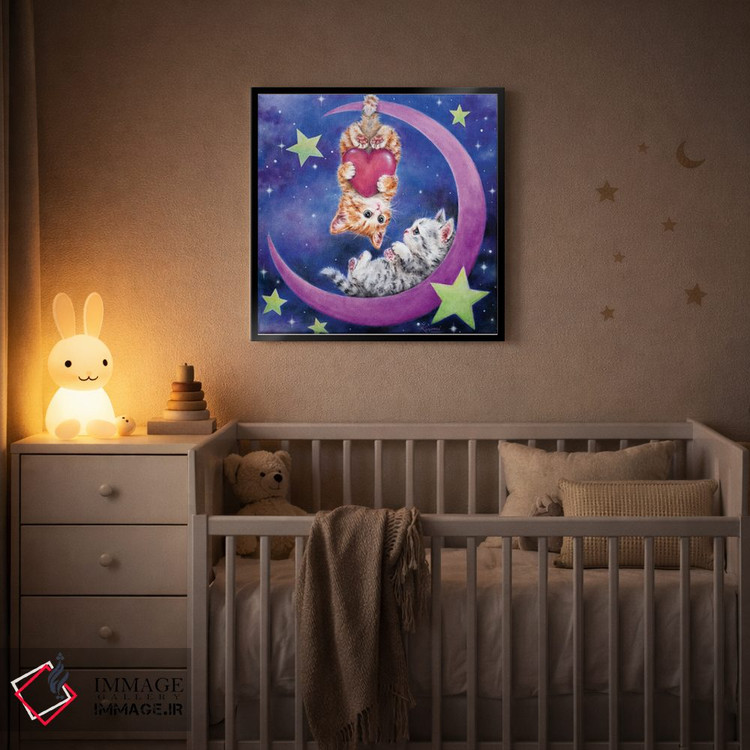 تابلو دکوراتیو ماه رمانتیک اثر کایومی هارای - D4B