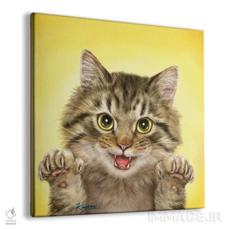 تابلو دکوراتیو ۳۶۵ روز با گربه ها: ۶۶ اثر کایومی هارای - نمای پرسپکتیو محصول