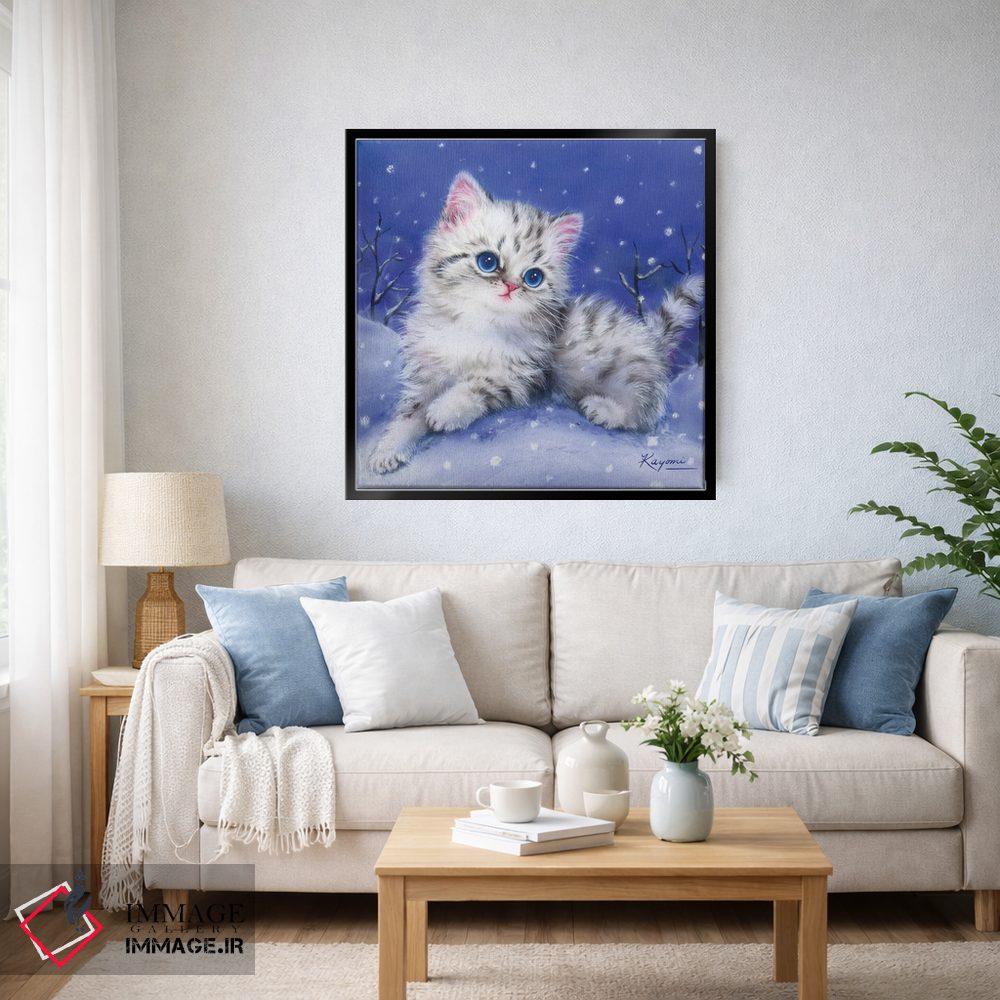 تابلو دکوراتیو تپه برفی اثر کایومی هارای - D6B