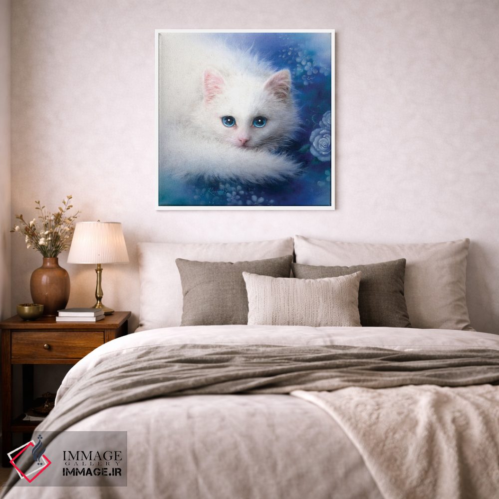 تابلو دکوراتیو بانوی سفیدپوش اثر کایومی هارای - D2W