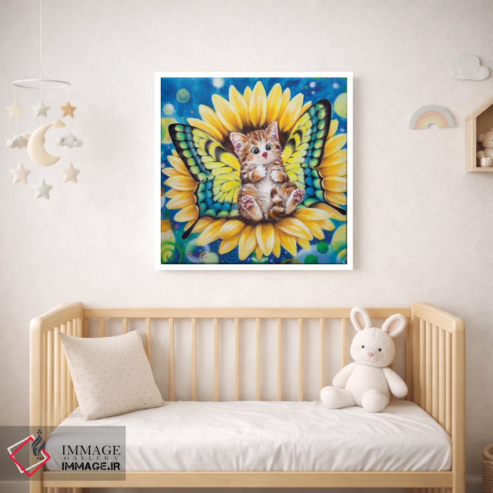 تابلو دکوراتیو پری آفتابگردان اثر کایومی هارای - D1W