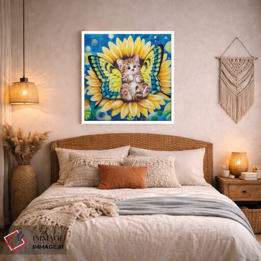 تابلو دکوراتیو پری آفتابگردان اثر کایومی هارای - D3W