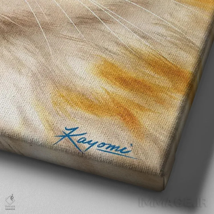 تابلو دکوراتیو ۳۶۵ روز با گربه ها: ۶۹ اثر کایومی هارای - نمای نزدیک بافت بوم