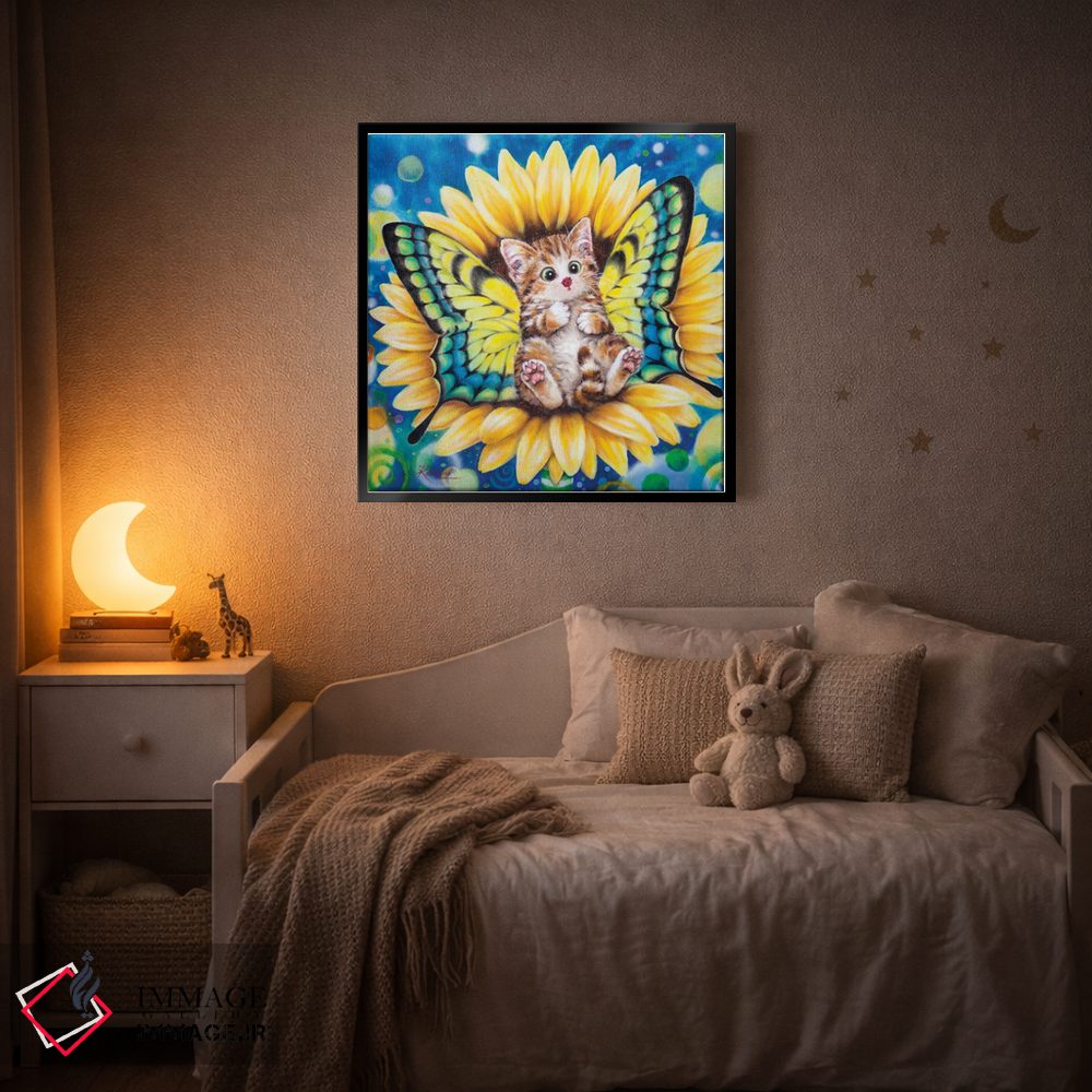 تابلو دکوراتیو پری آفتابگردان اثر کایومی هارای - D4B