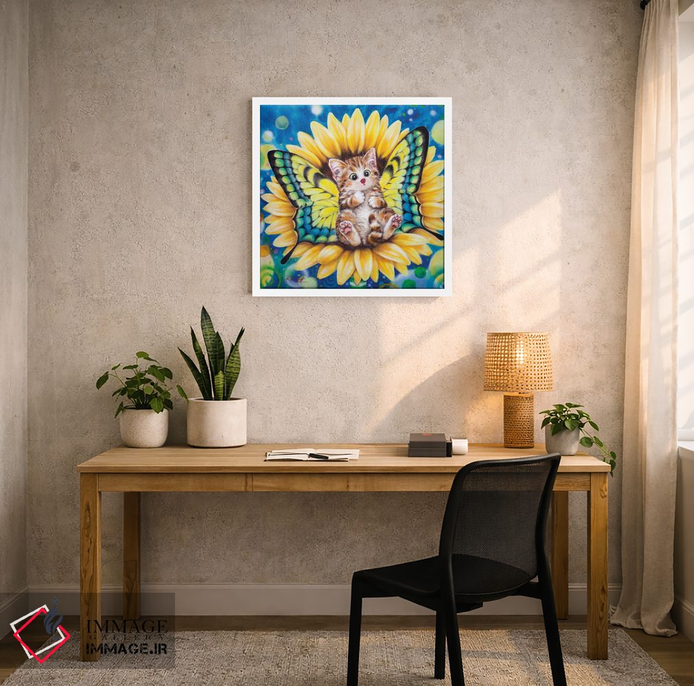 تابلو دکوراتیو پری آفتابگردان اثر کایومی هارای - D6W