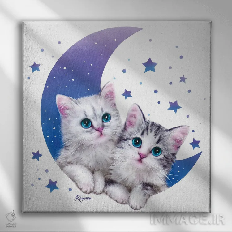 تابلو دکوراتیو آرزوی ستاره اثر کایومی هارای - نمای روبهرو روی دیوار