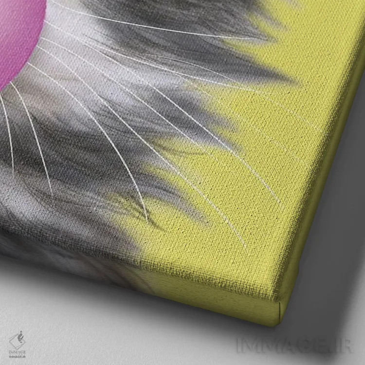 تابلو دکوراتیو ۳۶۵ روز با گربه ها: ۹۴ اثر کایومی هارای - نمای نزدیک بافت بوم