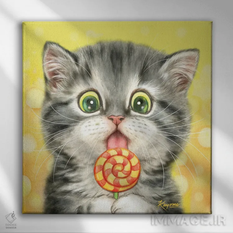 تابلو دکوراتیو ۳۶۵ روز با گربه ها: ۱۱۵ اثر کایومی هارای - نمای روبهرو روی دیوار