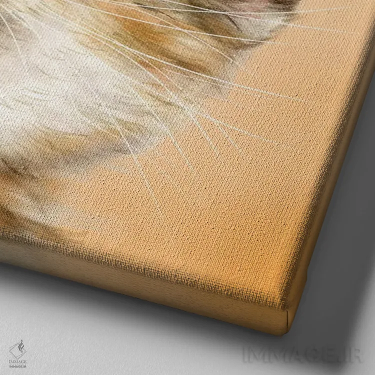 تابلو دکوراتیو ۳۶۵ روز با گربه ها: ۵ اثر کایومی هارای - نمای نزدیک بافت بوم