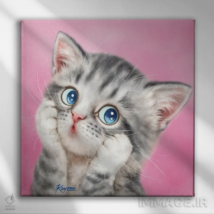 تابلو دکوراتیو ۳۶۵ روز با گربه ها: ۱۵۶ اثر کایومی هارای - نمای روبهرو روی دیوار