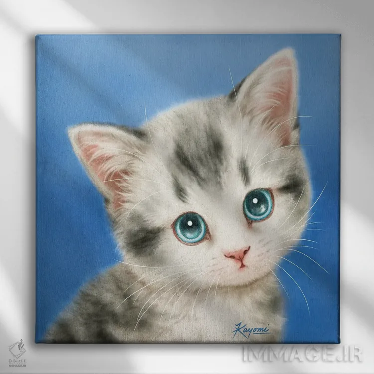تابلو دکوراتیو ۳۶۵ روز با گربه ها: ۱۳۹ اثر کایومی هارای - نمای روبهرو روی دیوار