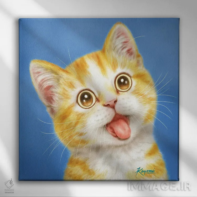 تابلو دکوراتیو ۳۶۵ روز با گربه ها: ۱۴۵ اثر کایومی هارای - نمای روبهرو روی دیوار