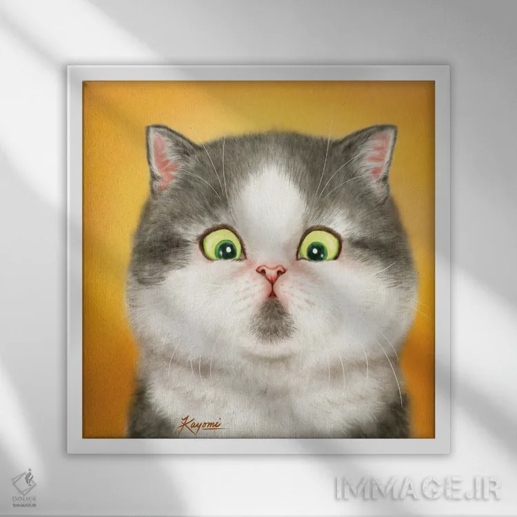 تابلو دکوراتیو ۳۶۵ روز با گربه ها: ۱۲۷ اثر کایومی هارای - نمای قابدار سفید