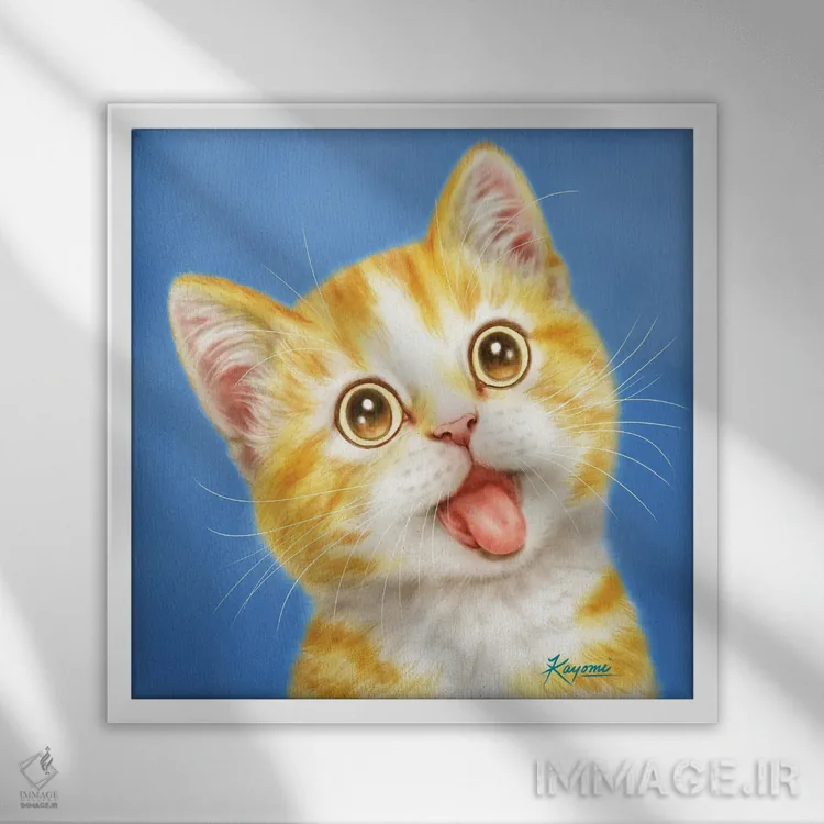 تابلو دکوراتیو ۳۶۵ روز با گربه ها: ۱۴۵ اثر کایومی هارای - نمای قابدار سفید