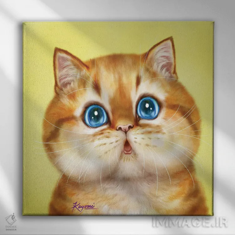 تابلو دکوراتیو ۳۶۵ روز با گربه ها: ۱۵۷ اثر کایومی هارای - نمای روبهرو روی دیوار