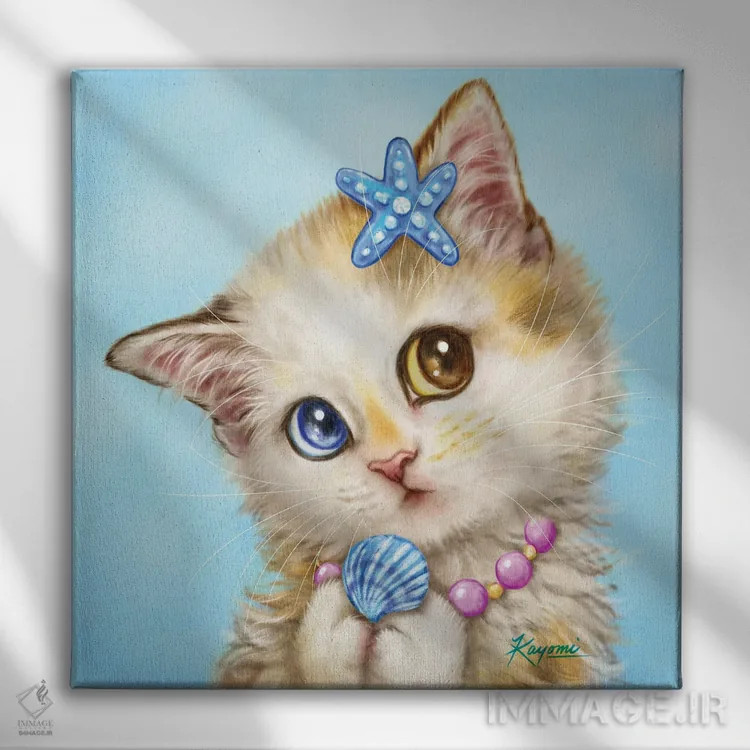 تابلو دکوراتیو ۳۶۵ روز با گربه ها: ۱۷۶ اثر کایومی هارای - نمای روبهرو روی دیوار