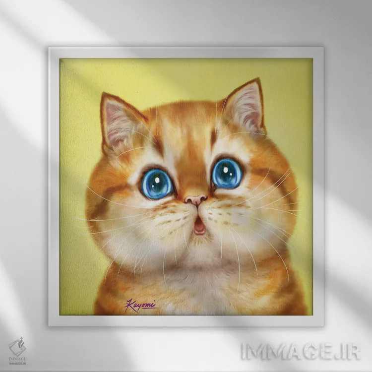 تابلو دکوراتیو ۳۶۵ روز با گربه ها: ۱۵۷ اثر کایومی هارای - نمای قابدار سفید