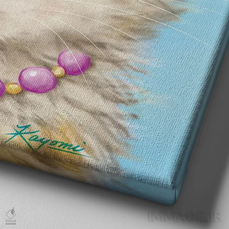 تابلو دکوراتیو ۳۶۵ روز با گربه ها: ۱۷۶ اثر کایومی هارای - نمای نزدیک بافت بوم