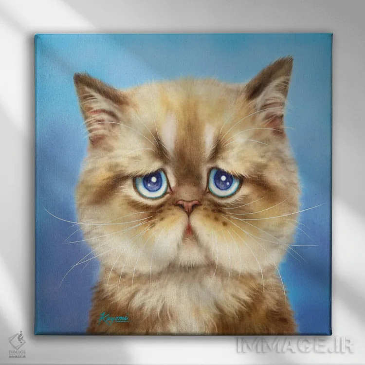 تابلو دکوراتیو ۳۶۵ روز با گربه ها: ۱۸۶ اثر کایومی هارای - نمای روبهرو روی دیوار